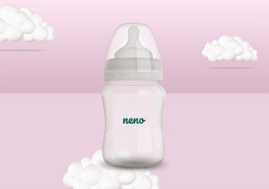 Biberon Neno 150 ml cu tetina silicon, anti-colici, - Imagine 2
