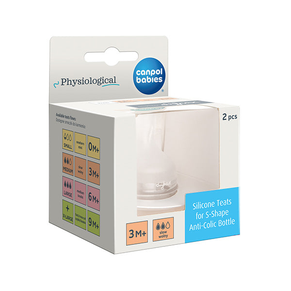 Canpol Babies Tetina fiziologica din silicon flux lent M - Imagine 4 [ps:a6a7f352-712c-42b1-ad82-88908418f515]