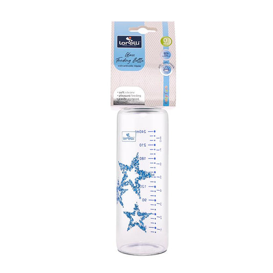 Biberon Lorelli din Sticlă Anticolici, 240 ml, Pink - Blue (2) [ps:c1db5fb9-b09a-4296-8c3b-c39fe64c745a]