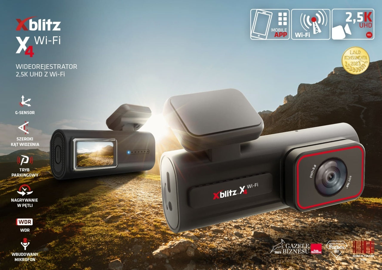 Neno Xblitz X4 - Cameră auto Wi-Fi, 2.5K UHD, WDR, - Imagine 2