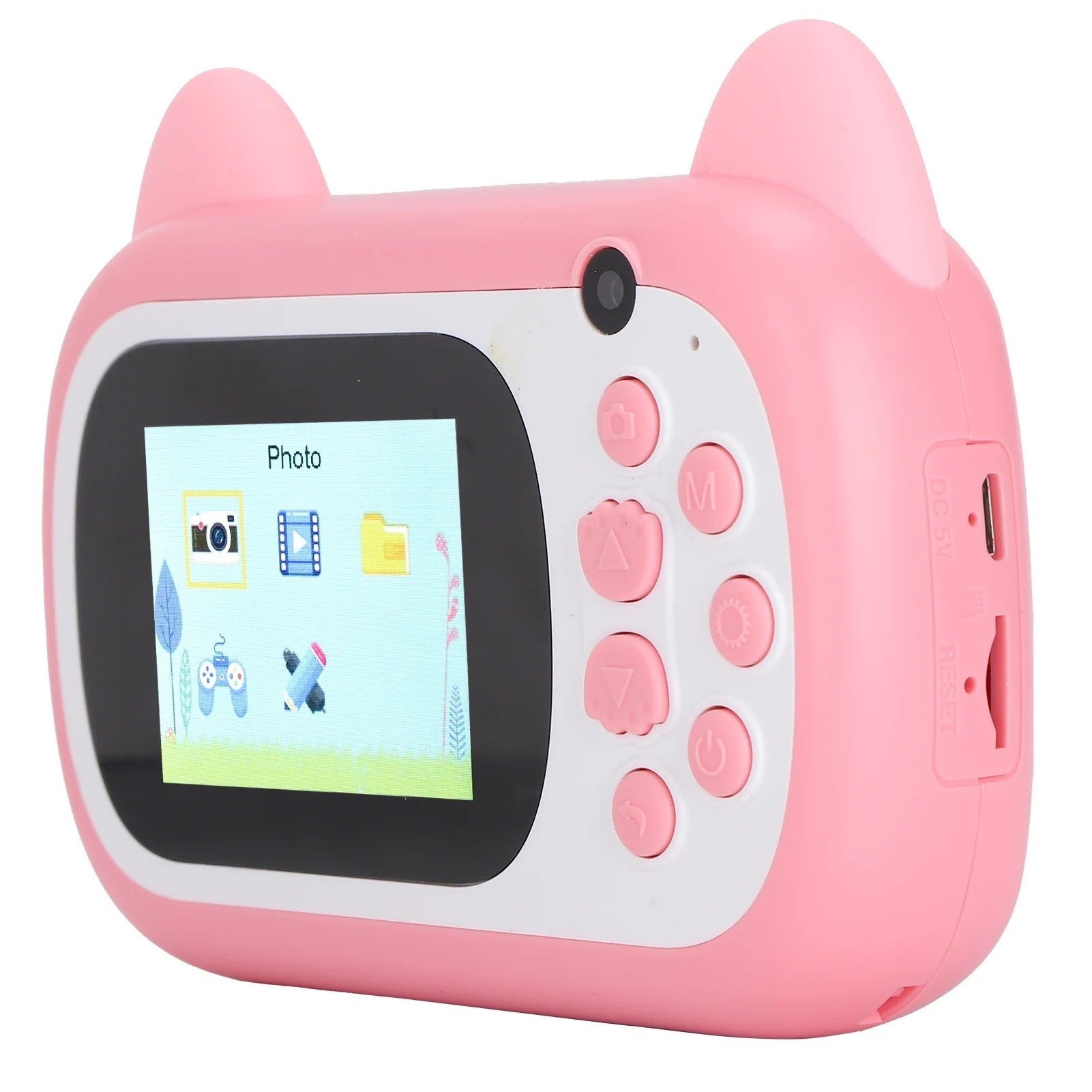 Camera Instantanee Copii Flippy, Printare și Selfie, Verde - Roz (2) [ps:09a02b35-2469-4000-a552-7b6e87849a25]
