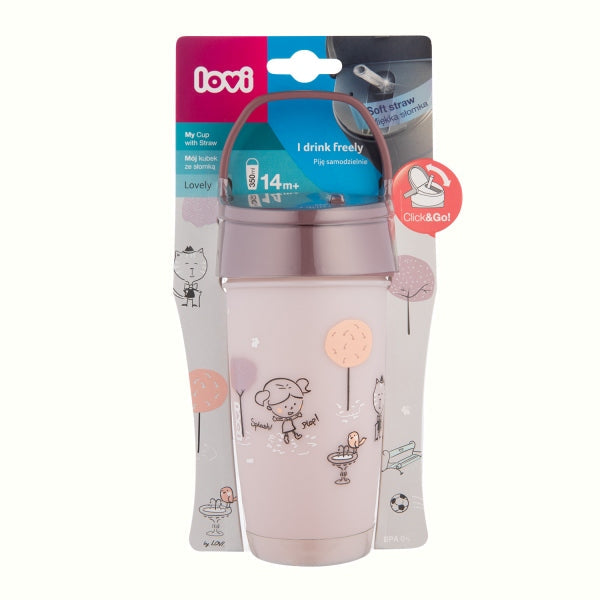 Lovi Cana Mea Cu Pai Active 350ml Lovely Fata - 35/355Girl [ps:56a981e0-8d4d-4091-a9e8-c29c01b9cd8e]
