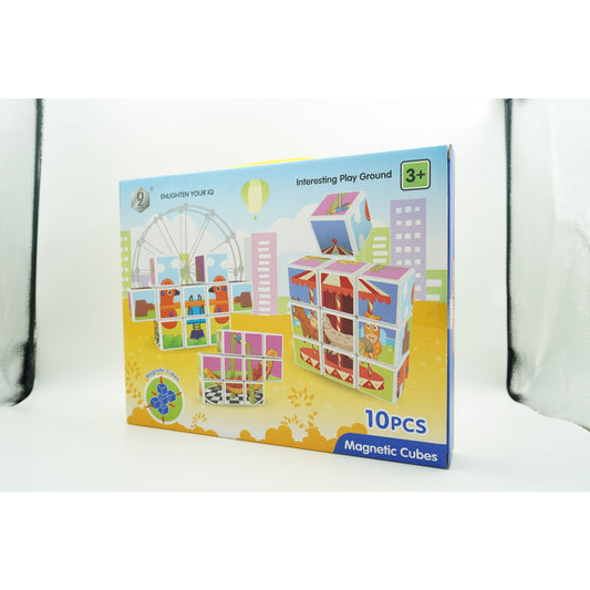 Cuburi Magnetice Flippy, 10 Piese, Puzzle Parc Distracții - Default Title (2) [ps:67956ef1-91f3-4b56-9251-8fc42b3e44c9]