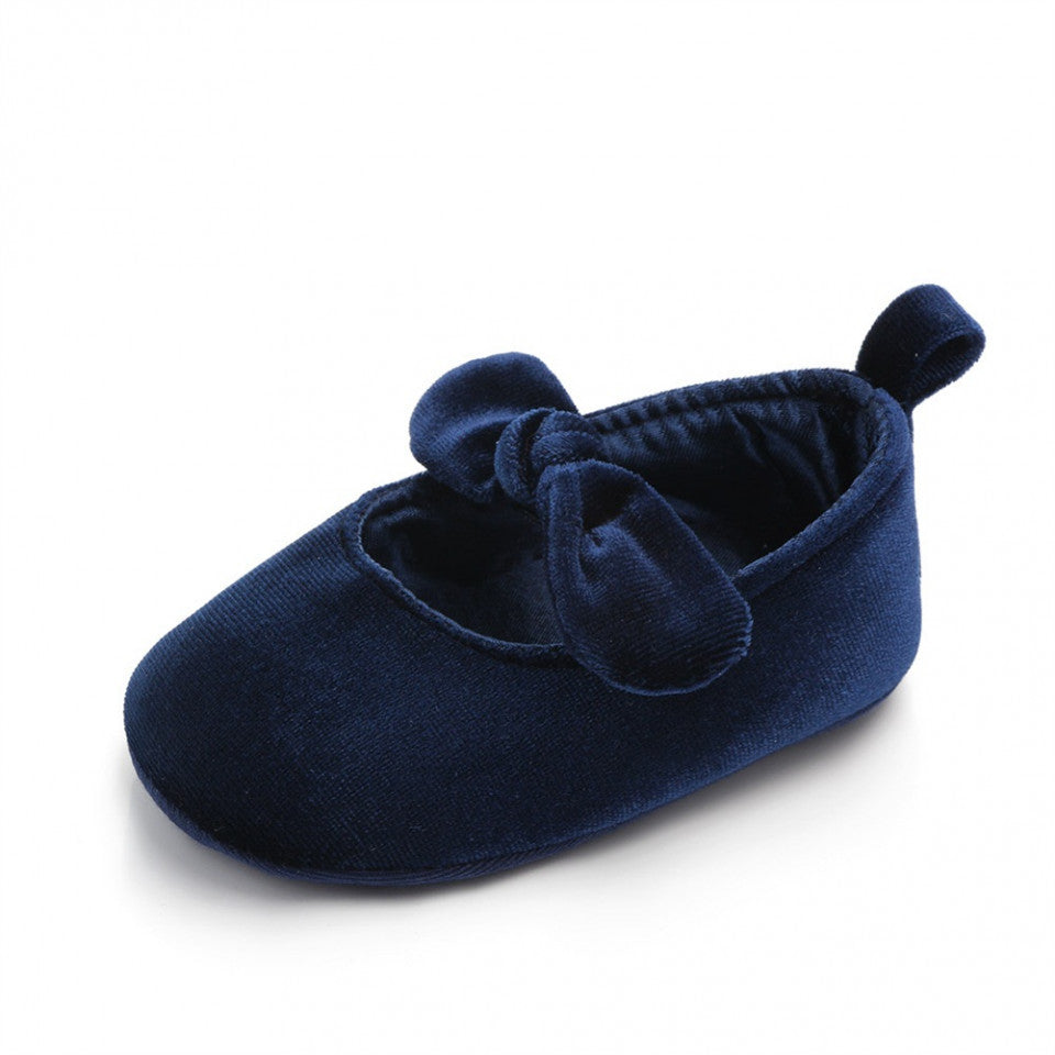 Balerini bebelus de catifea Drool (Culoare: Albastru, - Albastru
