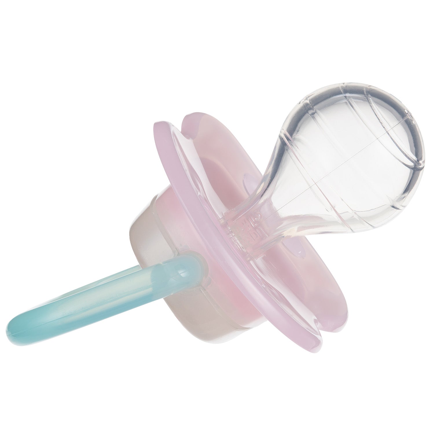 Suzeta rotunda din silicon 0-6M LOVE and SEA, 1buc - Roz