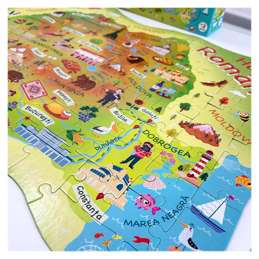 Puzzle Harta României 100 piese Dodo Toys - Default Title (2) [ps:86be4b99-f1e9-4534-9297-930907a4f7e0]