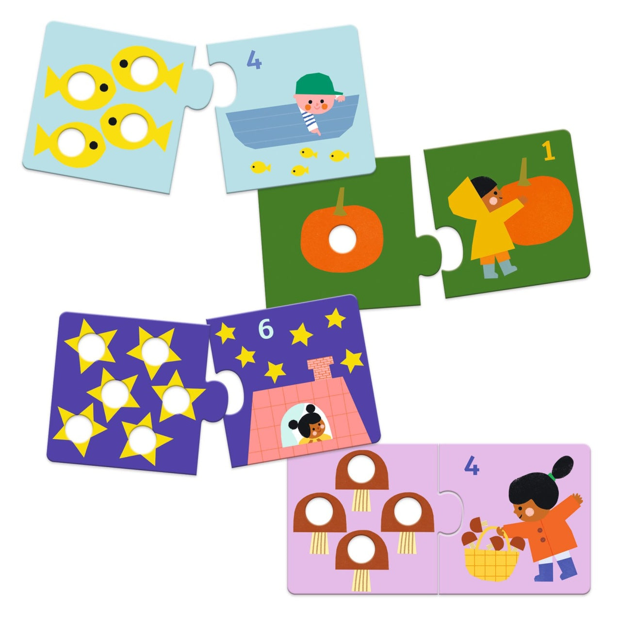 Puzzle duo tactil Primele numere, Djeco - Imagine 2 [ps:91e9676a-6a70-4572-aa4e-06d081dd9a2d]