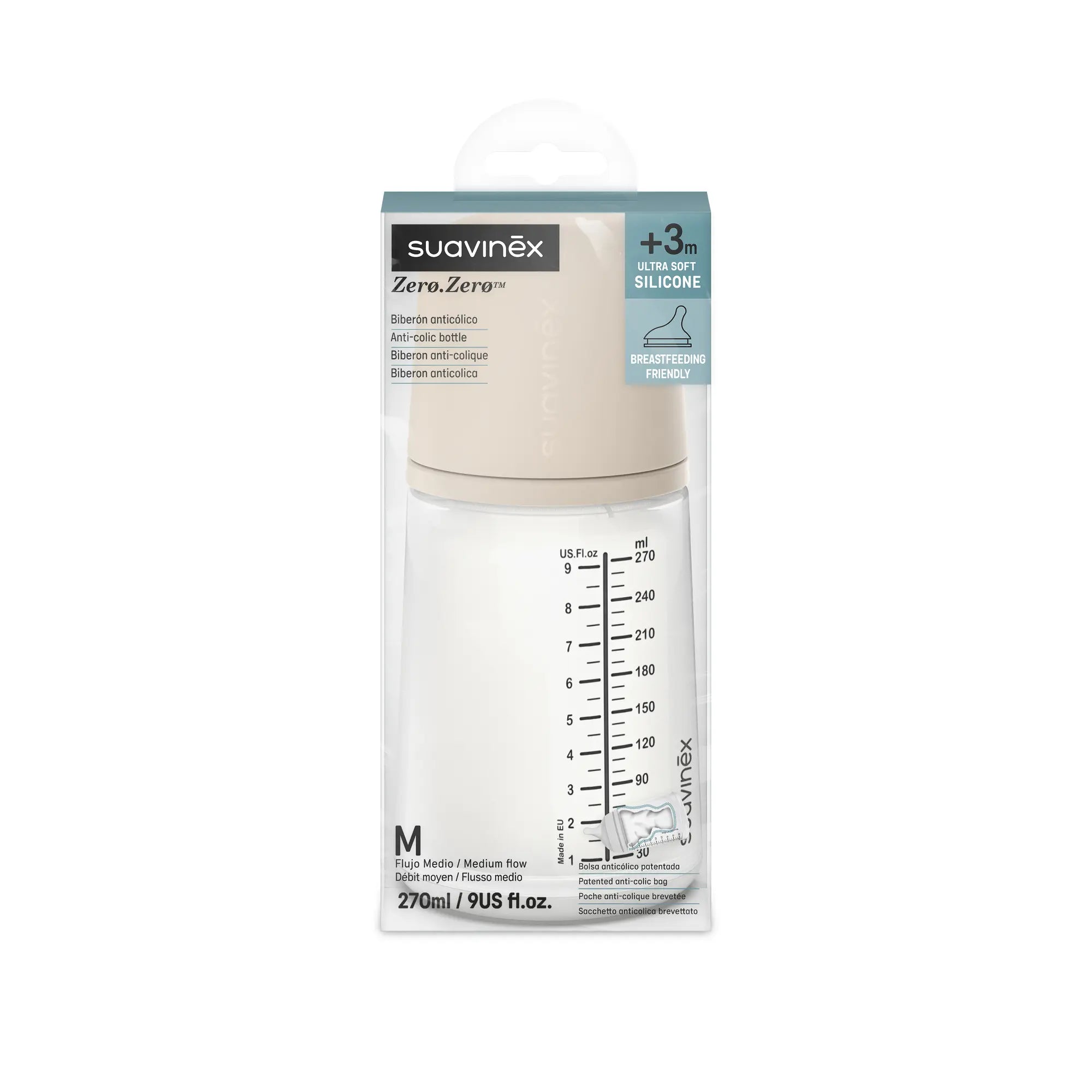 Biberon Anticolici Zero Zero 270ml, Debit M - Suavinex - LIGHT (2) [ps:32a502ae-f67f-4c68-84cb-1cdf6e25706c]