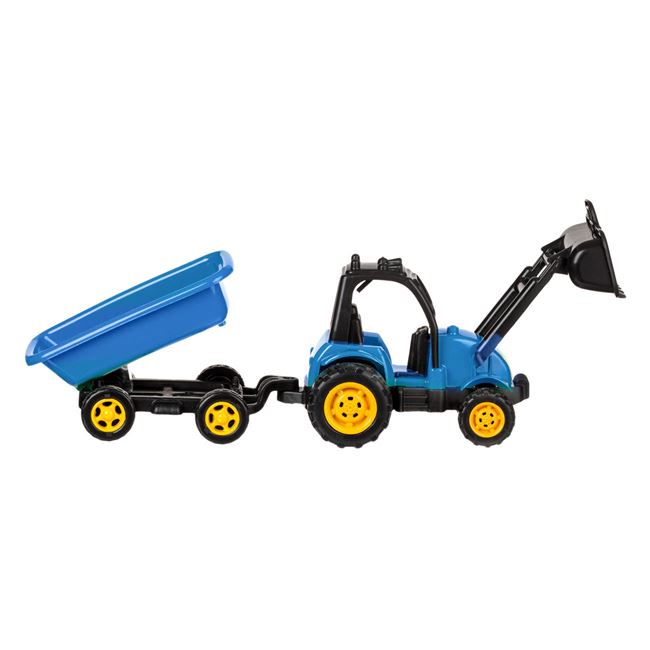 Tractor Verde cu Excavator și Remorcă 60cm Jumbo - Default Title (2) [ps:c71e005b-c2ec-4add-a852-e263838ed10b]
