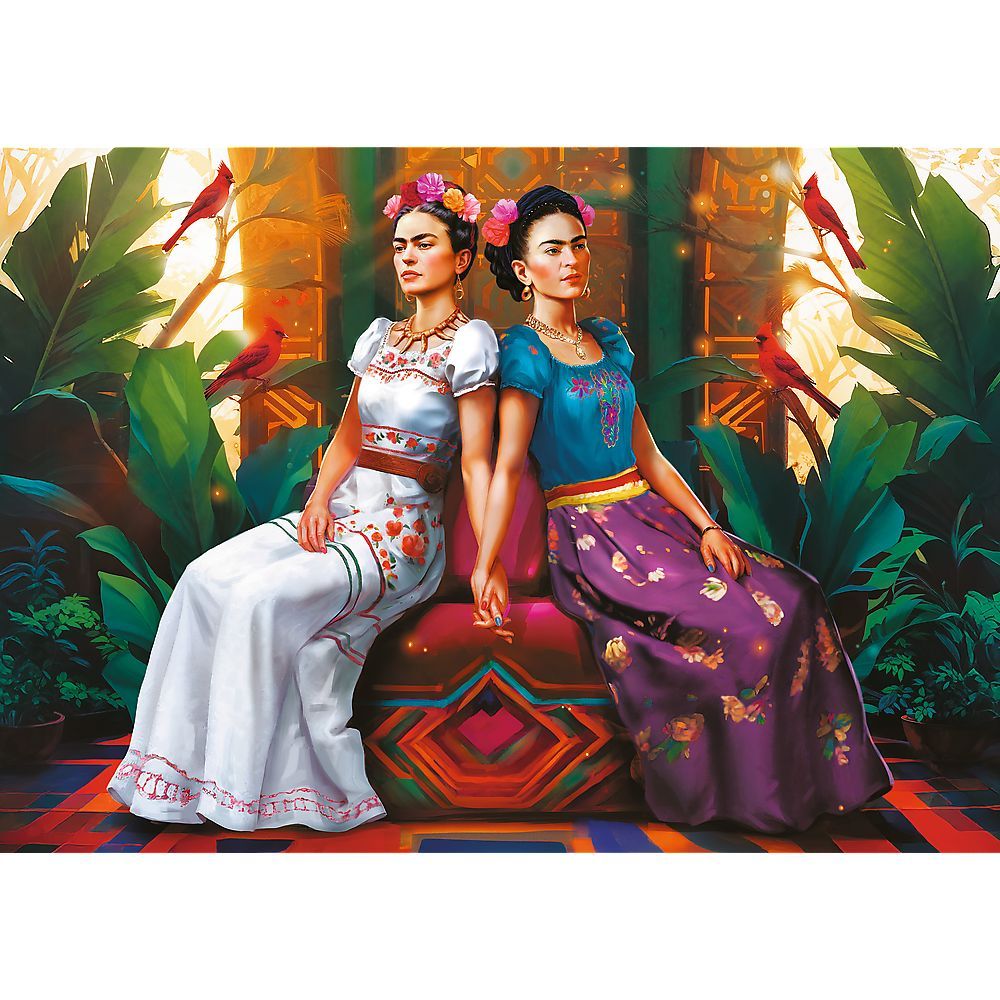 PUZZLE TREFL 1000 PREMIUM PLUS FRIDA KAHLO DOUA FETE - Imagine 2 [ps:547751b0-4840-4d7b-a7ed-50d5de3d6d1c]