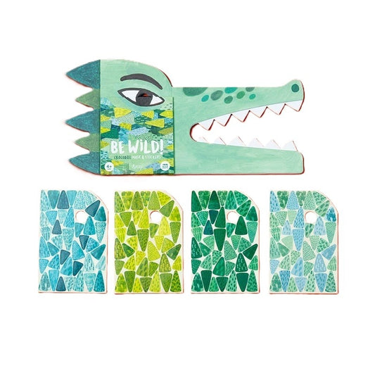 Set creativ DIY Masca pentru copii Crocodil, Londji - Imagine 2