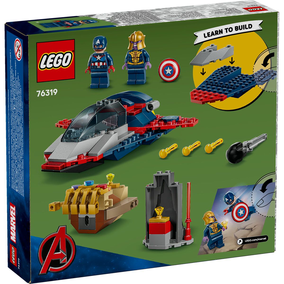 LEGO MARVEL RAZBUNATORII CAPITANUL AMERICA VS THANOS 76319 - Imagine 8 [ps:d4ad152d-80f0-4040-962e-7e85615282be]