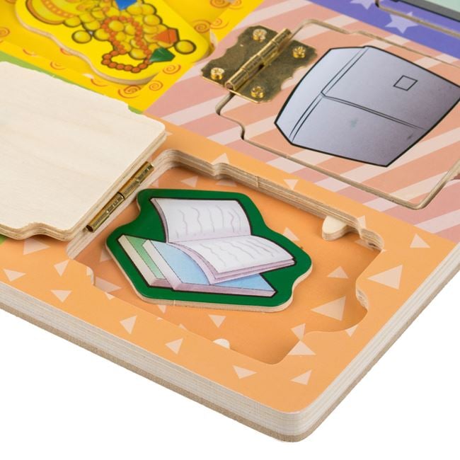 Puzzle din Lemn cu Usi și Obiecte Jumbo, 30x22.5cm - Default Title (2) [ps:6f652d3a-c563-4a46-a3ab-81376515a48d]