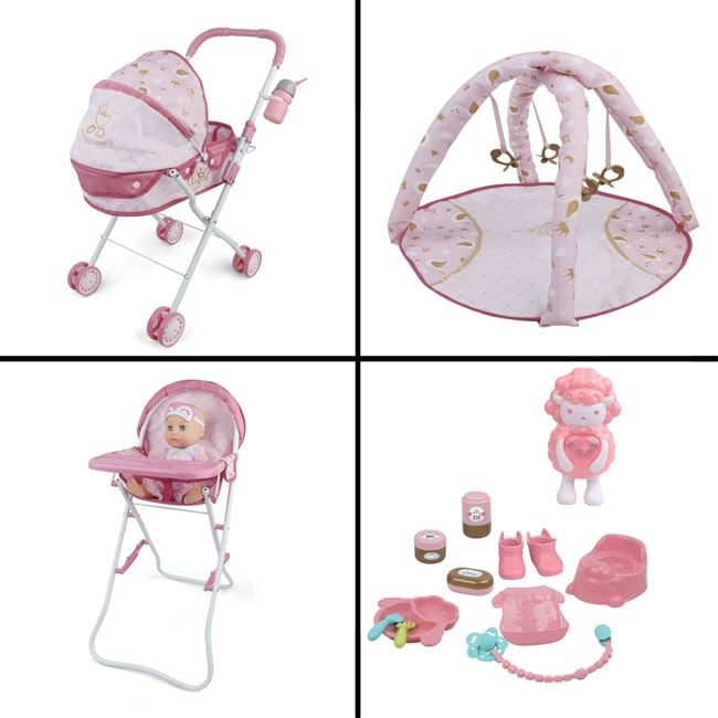 Papusa Bebelus cu Carut, Scaun Masa & Accesorii Jumbo - Default Title (2) [ps:d9a69b99-8090-4882-a262-6b035cd364a7]