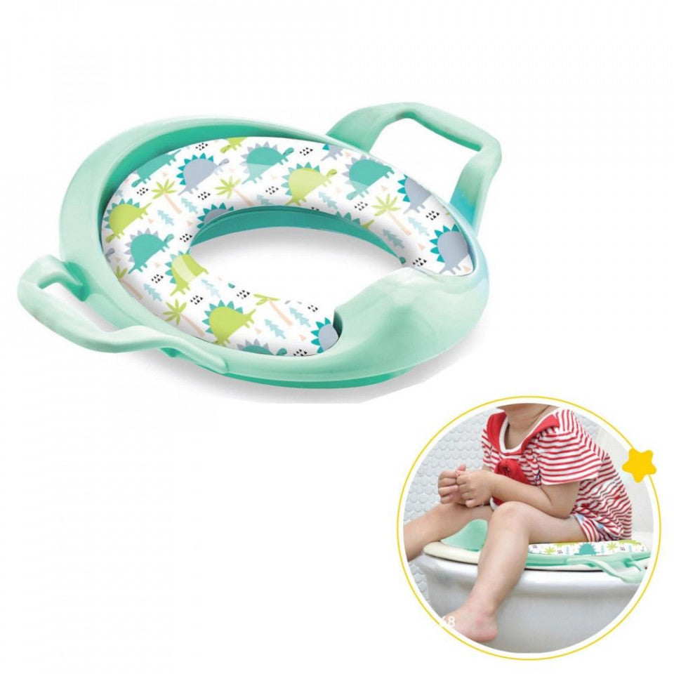 Reductor moale pentru toaleta BabyJem (Culoare: Verde) - Verde [ps:250d3774-cbaa-4d3b-9f51-a63b13c4fff6]