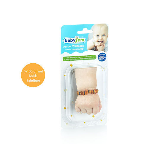 Bratara din chihlimbar pentru bebelusi BabyJem (Culoare: Rosu) [ps:f42b0cc7-48b7-4494-a331-0b742d931d4f]