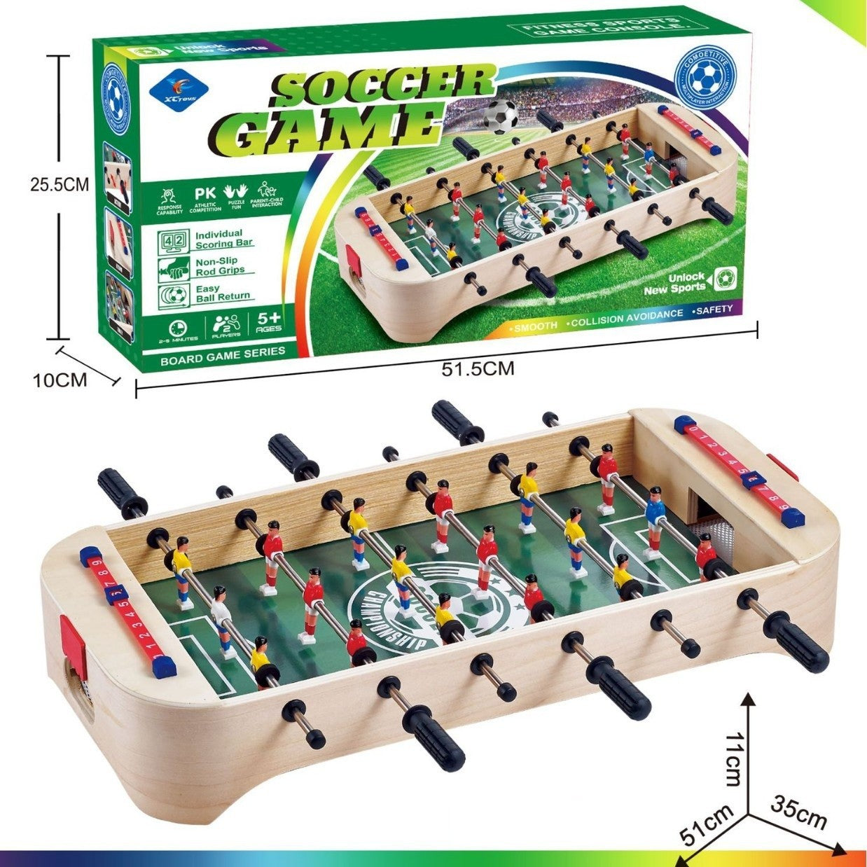 Masa de Fotbal Flippy, fără Picioare, Lemn și Oțel - Default Title (2) [ps:4ec2f5ec-9778-42e7-a4b6-a23717887701]
