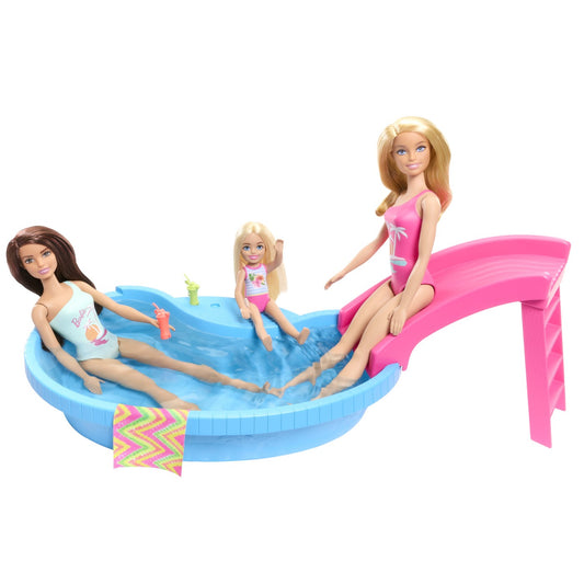 BARBIE SET PAPUSA BARBIE BLONDA SI PISCINA Mattel - Imagine 4 [ps:e6c83896-6a44-454f-897a-77a0ab6a0955]