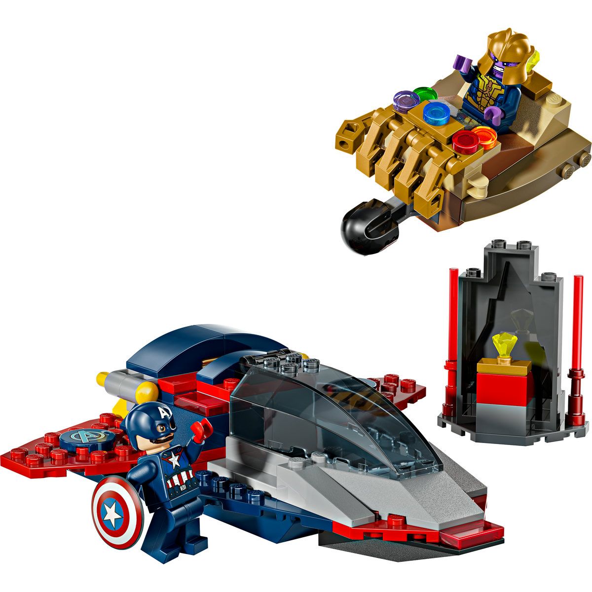 LEGO MARVEL RAZBUNATORII CAPITANUL AMERICA VS THANOS 76319 - Imagine 2