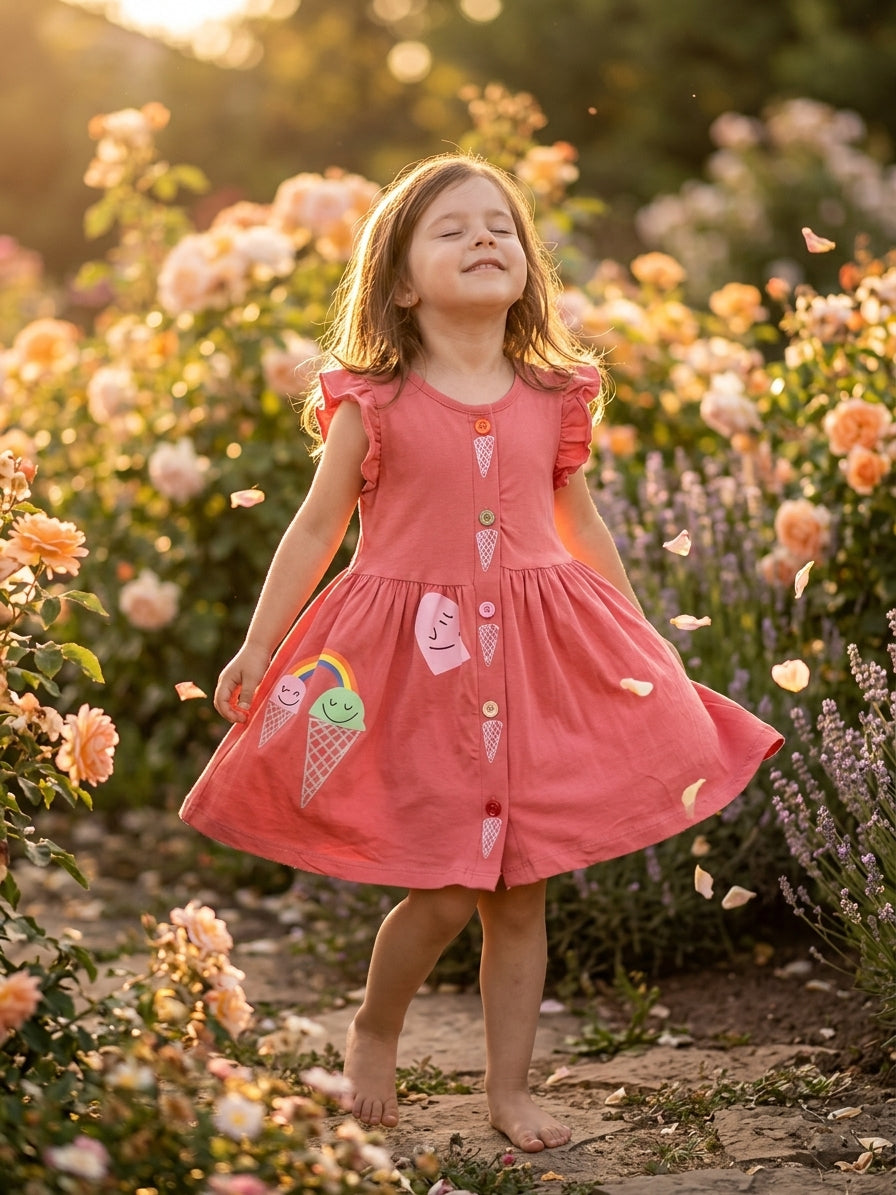 Rochie fetiță cu înghețată și curcubeu, bumbac, Osso - 3 ANI (2) [ps:0f98640f-f10d-4522-90a0-643edc703398]