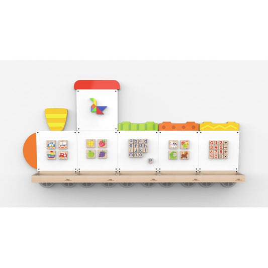 Set table de scris magnetice - Trenulet cu doua vagoane, - Imagine 2