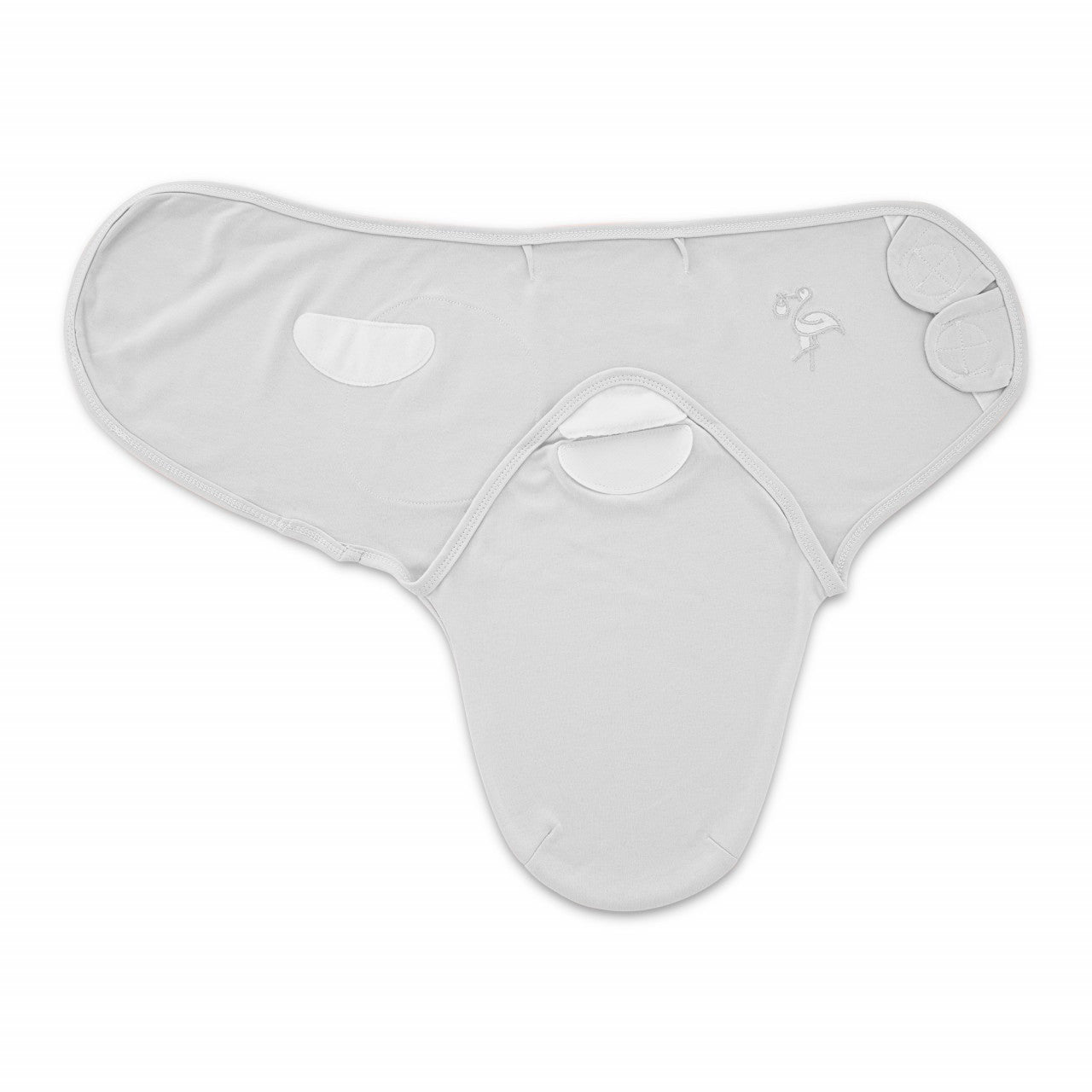 Sistem de infasare din bumbac 0-3 luni BabyJem Swaddle - Gri
