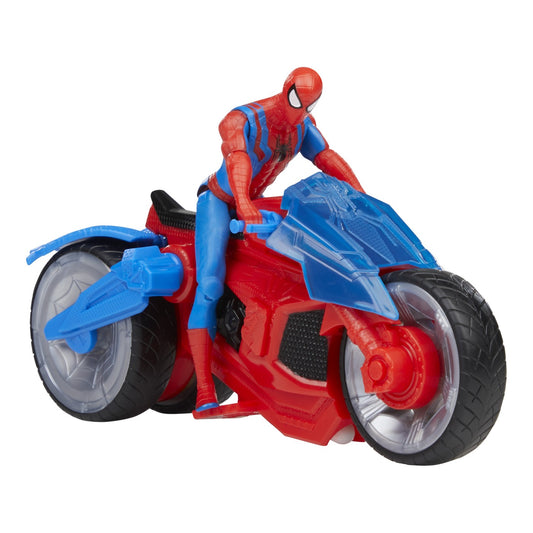 SPIDERMAN SET FIGURINA SI VEHICUL WEB BLAST CYCLE Hasbro - Imagine 2 [ps:3b92bd36-d268-41f6-b9a9-a663069fc85b]