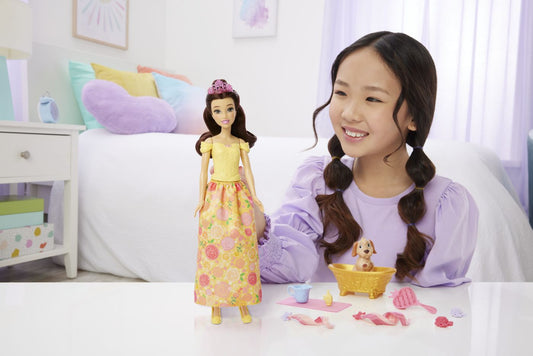 DISNEY PRINCESS PAPUSA BELLA CU CATEL SI ACCESORII Mattel - Imagine 4 [ps:50e13be5-65fe-46a5-8282-30db10b904c5]