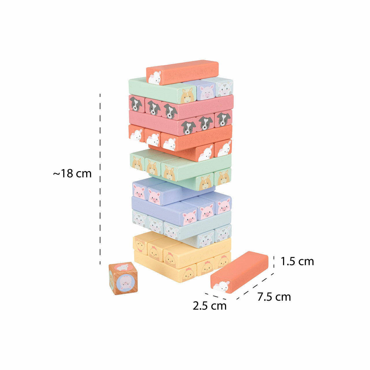 Turnul instabil cu animale de ferma, Orange Tree Toys - Imagine 5 [ps:649ace6a-32c4-4554-9f02-d7b0fbb9e38e]