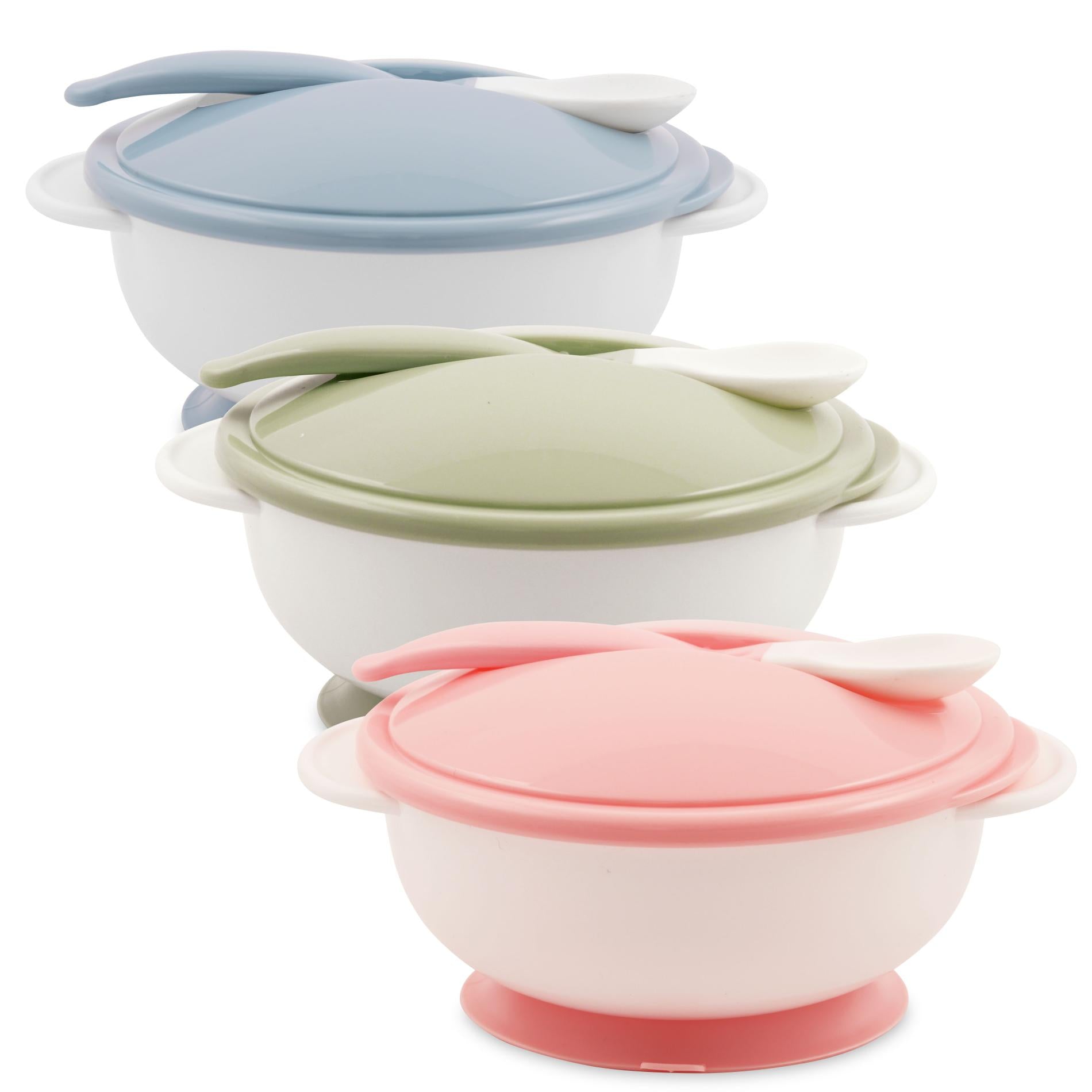 Set Castron cu Ventuza, Capac și Linguriță Lorelli - Blue - verde menta (2) [ps:907cc63f-c06e-40aa-ad21-8697e932ebfa]