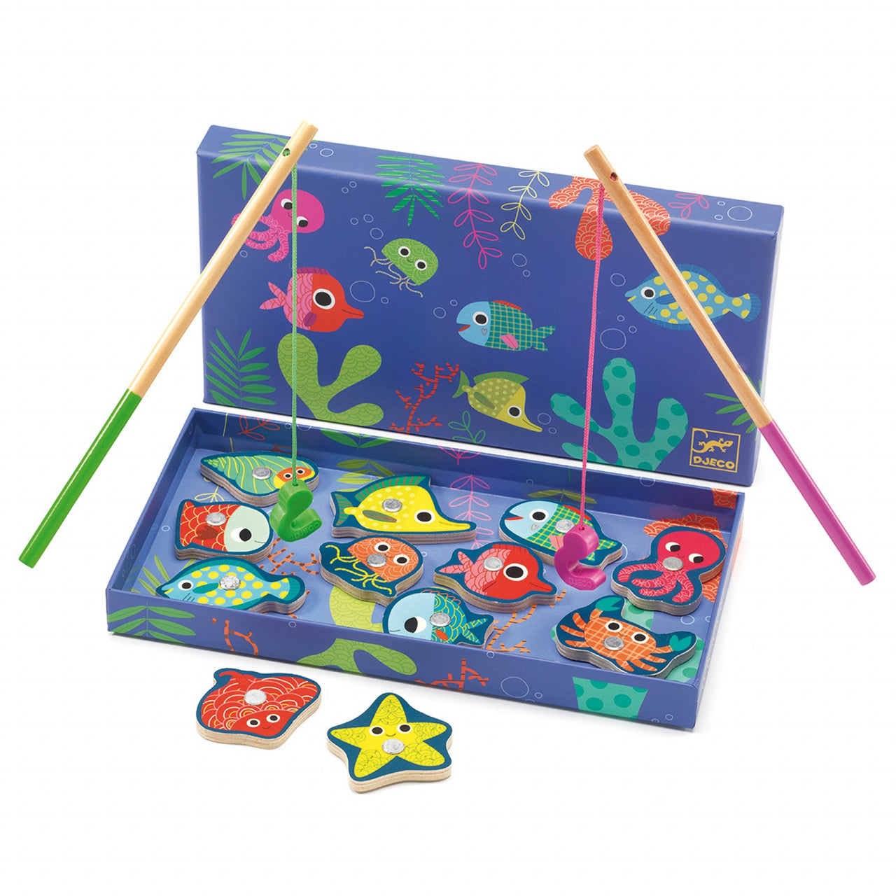 Joc magnetic de pescuit Fishing colour, Djeco [ps:149f527e-6dda-4543-86ee-0b60a246742e]