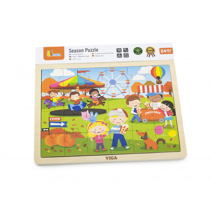 Puzzle anotimpuri, Toamna, 24 piese, Viga [ps:907ceb07-8b47-45ad-bed1-4b48c56476a5]