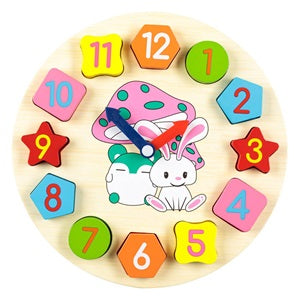 Puzzle Lemn Ceas Animale Jumbo, 12 piese - 25cm - Default Title (2) [ps:3849a142-0a1d-44f8-9cf2-50dcb7c12ee2]