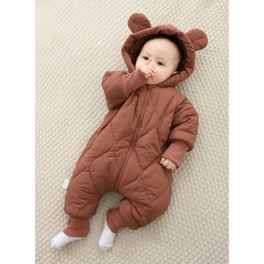 Combinezon Iarna Bebelusi Flippy, Bumbac, Maro, 73 cm - Visiniu (2) [ps:acc15a65-b70d-44e5-a4db-6d636956ac8a]
