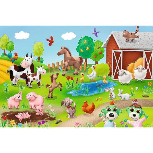 PUZZLE TREFL 24 MAXI BABIES AND THE BEAR ANIMALE LA FERMA - Imagine 2 [ps:c6a99394-0d2a-418b-8d53-329217e1f995]