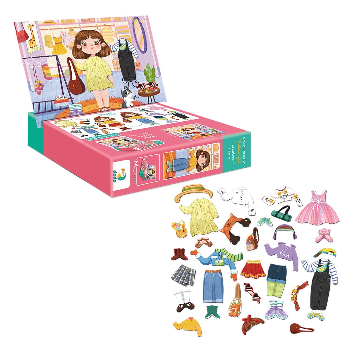 Joc Magnetic Fashion Girl Dodo Toys - Jucărie de Rol - Default Title (2) [ps:002c6267-b57f-40a3-8462-e1d15b218158]