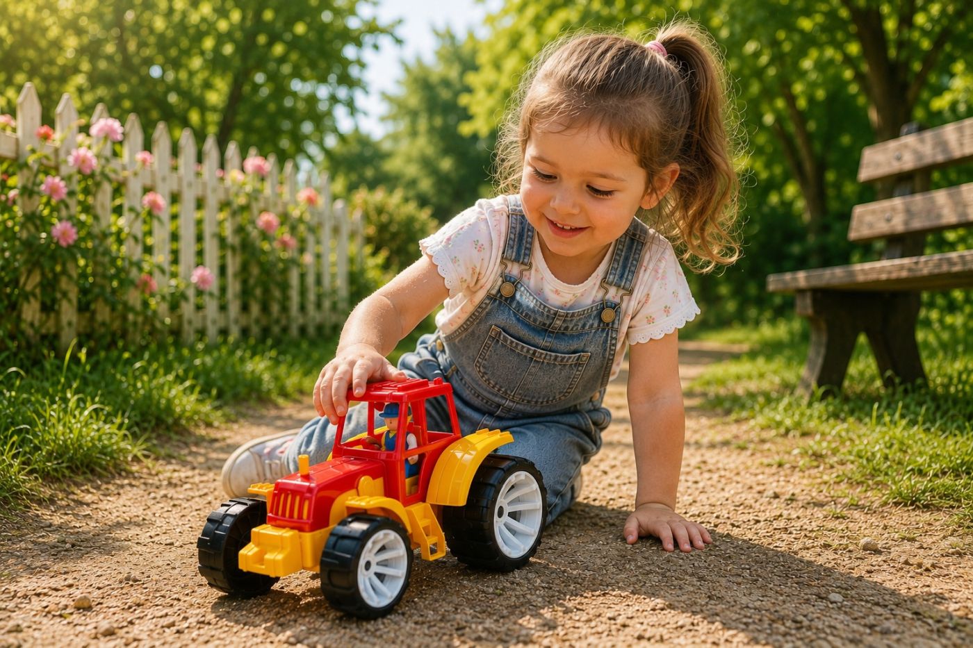 Tractor Bams VIVA TOYS Roșu - Jucărie - ROSU PORTOCALIU (2) [ps:e8ff6fdb-0371-4867-bcc5-23f03f871408]