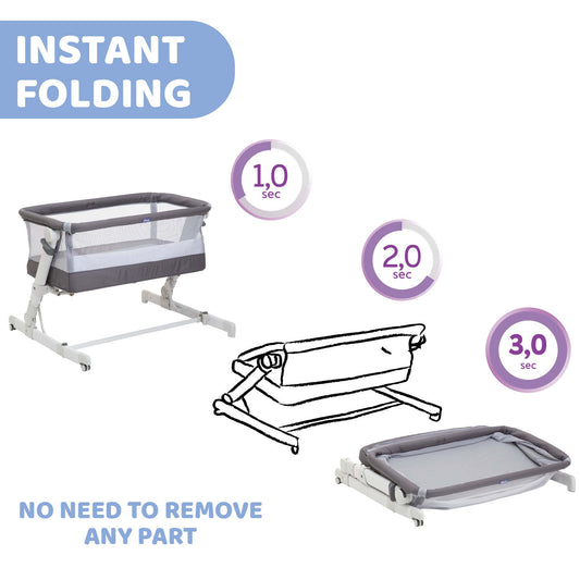 Patut atasabil Chicco Next2Me PopUp, Atmoshpere(Gri), 0luni+ - Atmoshpere (Gri) (2) [ps:422bf083-ef79-4251-ac8e-c7e813519da8]