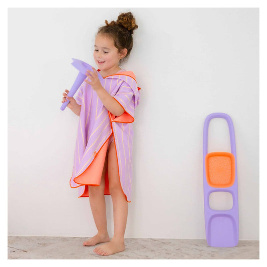 Poncho de Plajă Mov Quut pentru Copii - Mov (2) [ps:0a142fd5-fca5-478a-b323-c2e42a22ccf1]