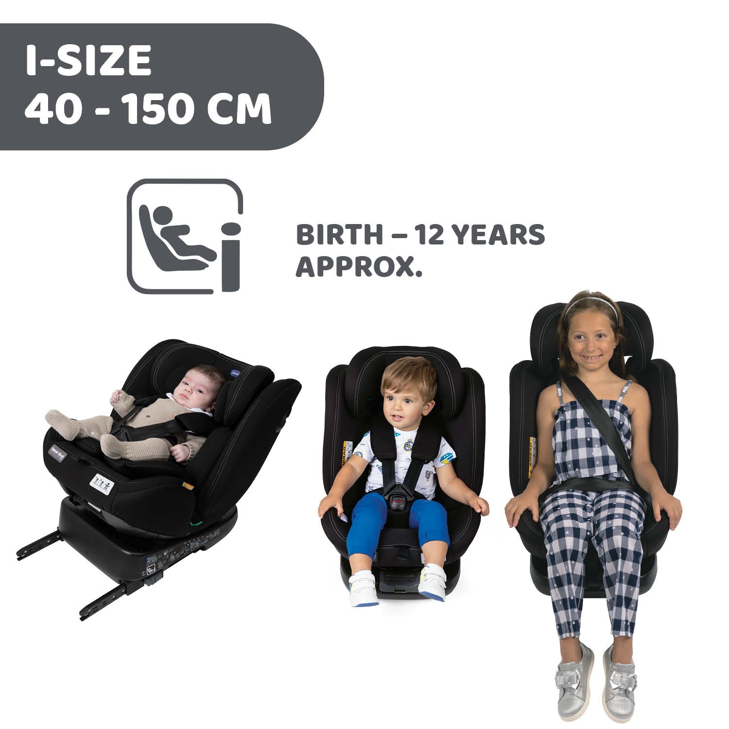 Scaun auto rotativ Chicco Unico EVO i-Size, Black - Negru - Black (2) [ps:e418ded4-4617-432c-8432-8067281e41e1]