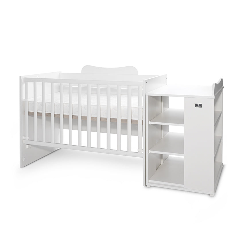 Pătuț Modular Multifuncțional Lorelli Multi, White Orchid - alb (2) [ps:391c4991-9816-485f-ab39-8411022de37d]
