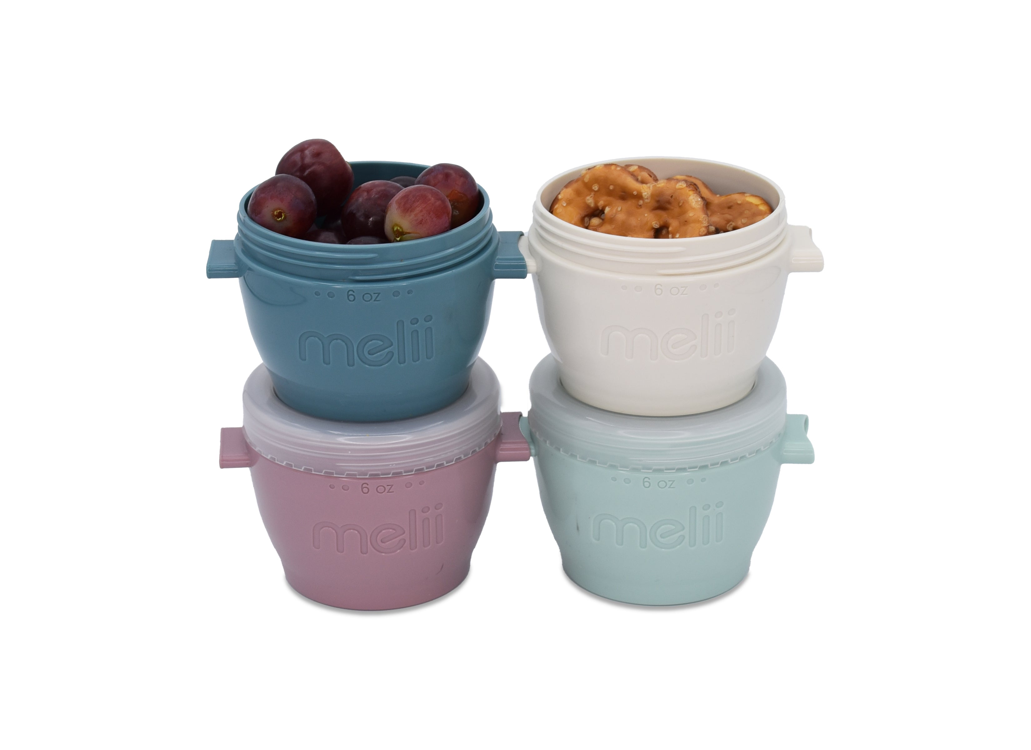 SET 4 RECIPIENTE SILICON SNAP&GO, MELII LUXE, 4*177 ML [ps:75872e93-a573-4291-9203-c47ad734ecc4]