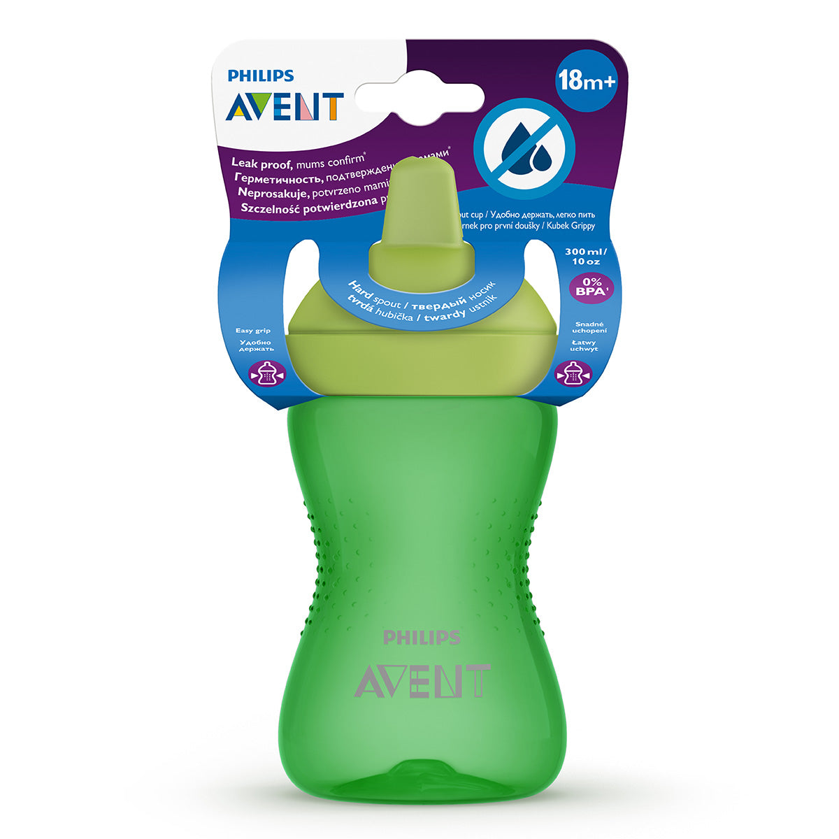PHILIPS SCF804/03 Avent, cana, cu tetina de formare dura, 18 luni+, verde, 300 ml [ps:08a58f1c-b092-4cbf-8598-c879cbff4a2d]