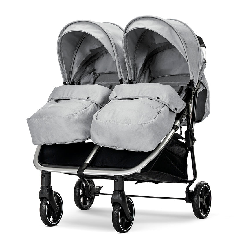Cărucior Gemeni Lorelli Duo, Aluminiu, Beige - Grey (2) [ps:31afe16a-b543-47ac-b177-be8791102980]
