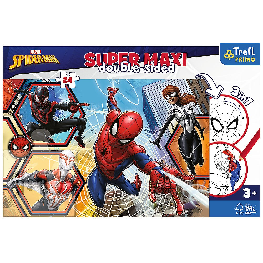 PUZZLE TREFL PRIMO  24 SUPER MAXI DISNEY SPIDERMAN IN - Imagine 4 [ps:c26563f6-4505-49b1-b367-ffd424e56309]