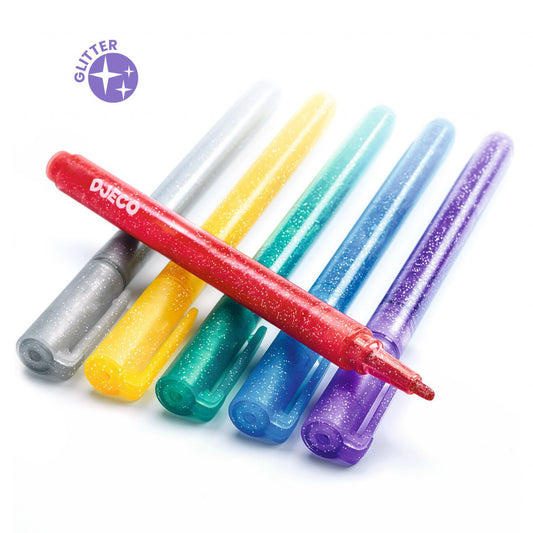 Carioca (marker) cu sclipici, Djeco - Imagine 2 [ps:981a477a-0b21-4898-9340-33a68ab9addb]