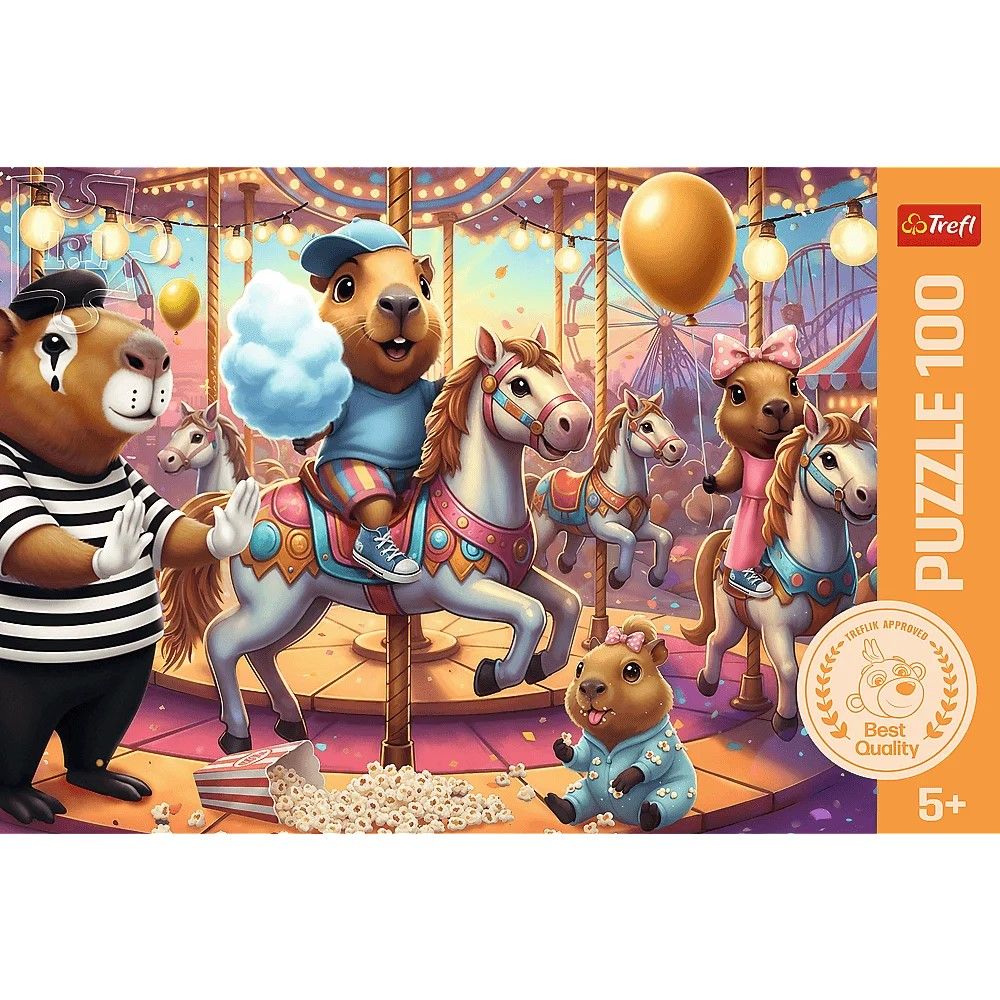 PUZZLE TREFL 100 CAPIBARA IN VACANTA - Imagine 3 [ps:4b586357-c7e0-431b-890a-aed0c2a686d6]