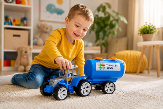 Tractor cu Cisternă Albastru Gri Viva Toys - Jucărie Copii - Albastru Gri (2) [ps:2252c464-3645-439a-be6d-3d93af4bbe90]