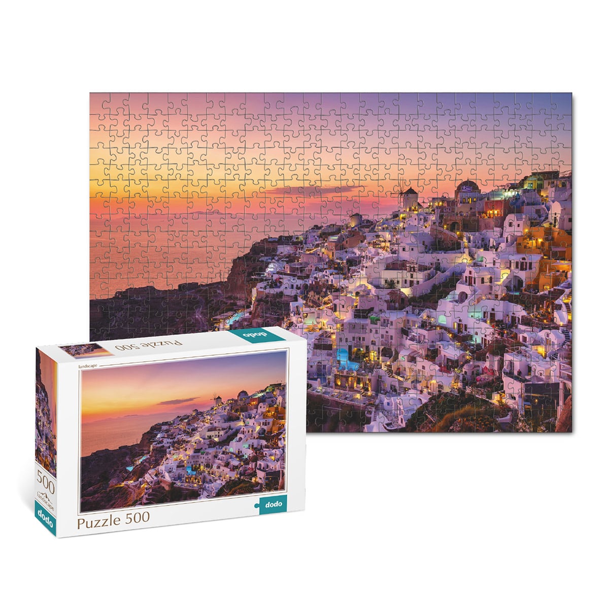 Puzzle Oia Village Grecia, 500 piese - Dodo Toys - Default Title (2) [ps:e71566bf-2a9c-4438-9b47-a15863eae55c]