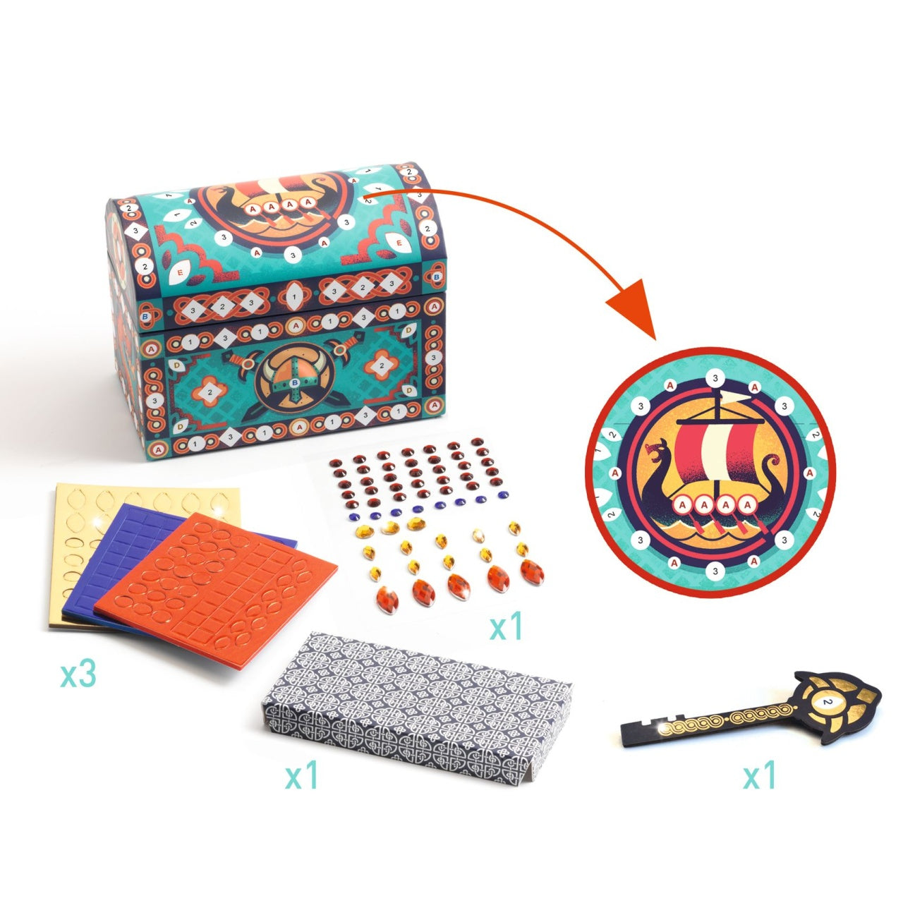 Joc creativ DIY Cufar secret, Djeco - Imagine 4 [ps:ae150b32-1670-4a0c-8f32-1485de6b7235]